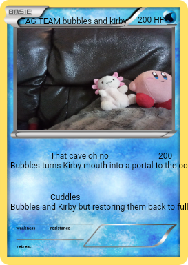 TAG TEAM bubbles and kirby
